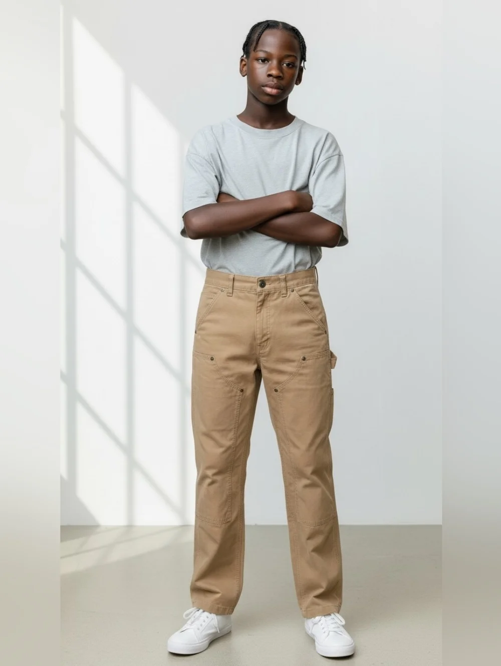 Polo Ralph Lauren Cargo Pants Boys 12 Khaki Distressed 26x27